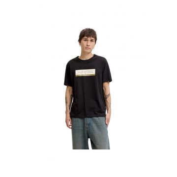 Tricou JACK &JONES Inwood Block Branding 50173 - Negru