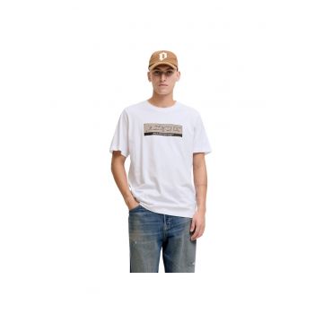 Tricou JACK &JONES Inwood Block Branding 50177 - Alb
