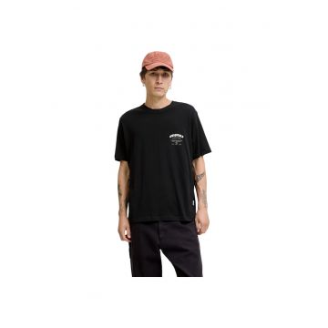 Tricou JACK &JONES Meadows Typo 50203 - Negru