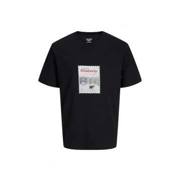 Tricou JACK &JONES Montauk Photo 57558 - Negru