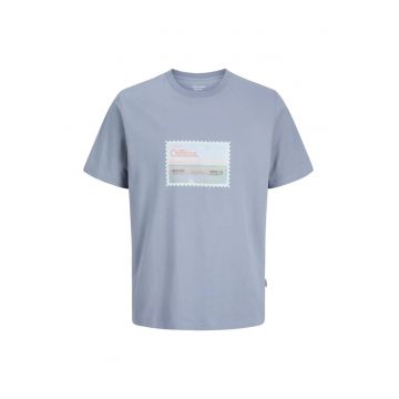 Tricou JACK &JONES Montauk Photo 57568 - Albastru deschis