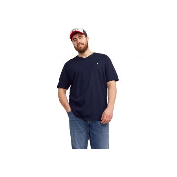 Tricou JACK &JONES Paulos Crew PLS 41578 - Albastru inchis