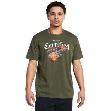 Tricou pentru baschet Hoops - Verde masliniu