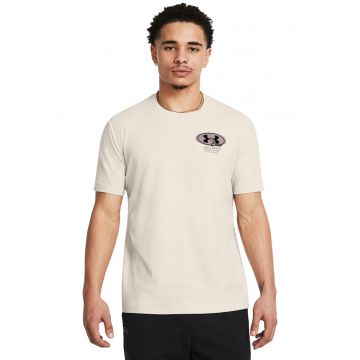 Tricou pentru fitness Grounds - Alb murdar