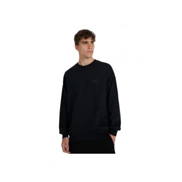 Bluza barbati  negru - fara gluga - fara fermoar