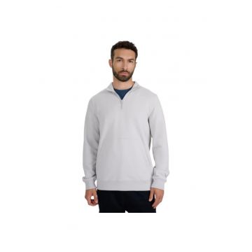 Bluza  cu fermoar 1/2 - gri - pentru barbati - stil de viata - turism