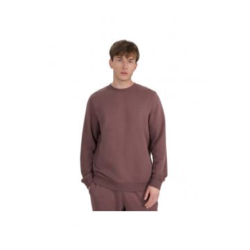 Bluza  lifestyle - maro - bumbac - fara gluga