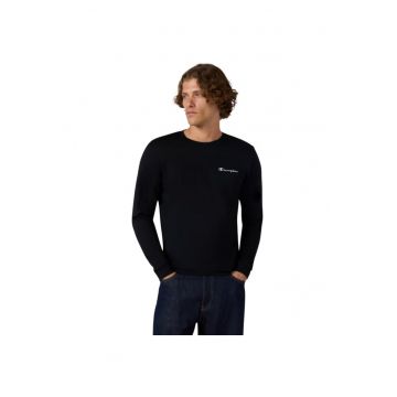 Bluza sport barbati  221799 Kk001 - cu maneca lunga - negru - bumbac