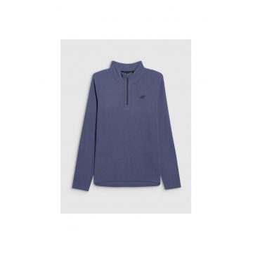 Bluza sport barbati -  termoactiv - poliester - guler inalt - bleumarin -