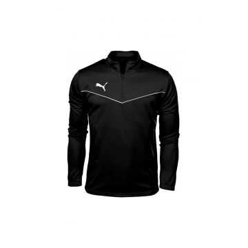 Bluza sport cu fermoar  Poliester - Bleumarin - Negru