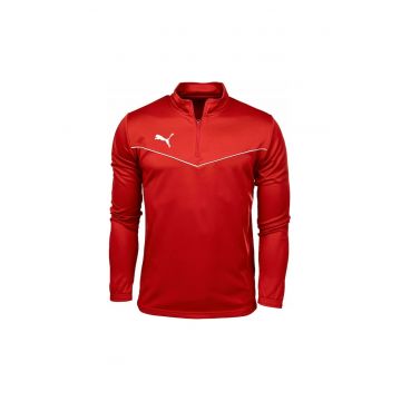 Bluza sport cu fermoar  Poliester - Rosu - Rosu