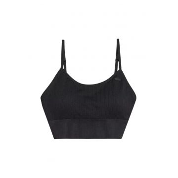 Bustiera sport  F151 - cupe detasabile - poliamida/elastan - negru