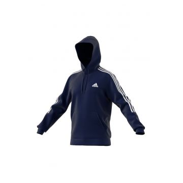 Hanorac  Essentials Fleece 3 Stripes - Bumbac - Bleumarin -