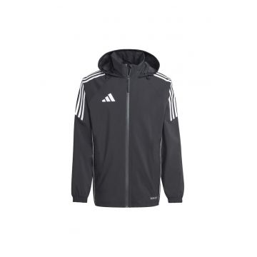 Jacheta de ploaie  Tiro 24 M - impermeabila - neagra - poliester