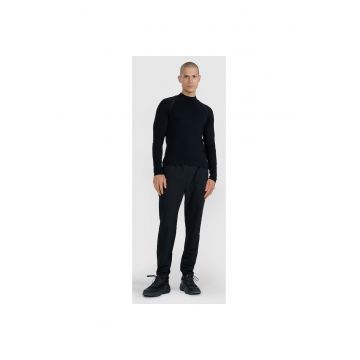 Pantaloni Barbati  Running - 4F - Negru - Elementele Reflectorizante - Imprimatie Bionic Finish Eco