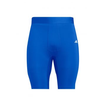 Pantaloni scurti  JN7400 Techfit - albastri - de compresie - poliester/elastan - cu uscare rapida