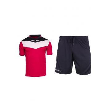 Set de sport -  Poliester - Marime S - Bleumarin/Rosu