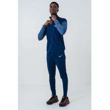 Trening cu fermoar si logo - pentru fotbal - Albastru inchis