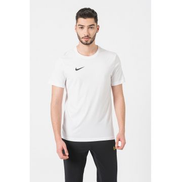 Tricou cu detaliu logo si tehnologie Dri-FIT pentru fotbal Park20 - Alb/Negru