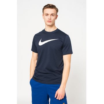 Tricou cu logo - pentru fotbal Park20 - Albastru inchis