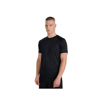 Tricou sport  antrenament - negru - maneca scurta
