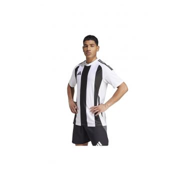 Tricou sport barbati  Striped 24 - poliester - alb/negru - Negru