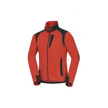 Bluza fleece Polartec®Micro 200gr barbati Tribec Mincol - Negru/Coral