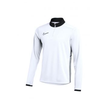 Bluza sport barbati -  cu fermoar 1/2 - alb - material Dri-fit