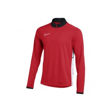 Bluza sport barbati -  cu fermoar 1/2 - rosu - material Dri-fit