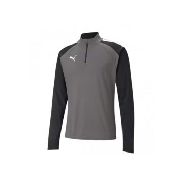 Bluza sport barbati -  Teamliga 657236 13 - cu fermoar 1/2 - gri/negru