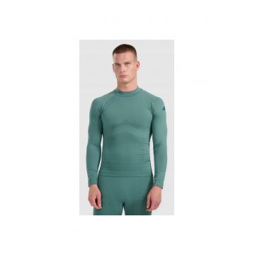 Bluza sport barbati -  termoreactiva fara cusaturi - verde - poliester