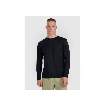 Bluza sport  maneca lunga - negru - usor - respirabil - pentru alergare