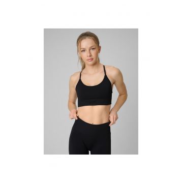 Bustiera sport dama -  fara cusaturi - tehnologie 4FDRY - negru