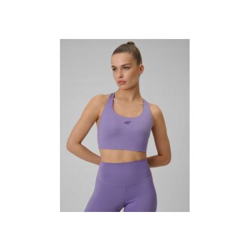 Bustiera sport dama -  pentru antrenament - suport mediu - tehnologie 4FDry - violet