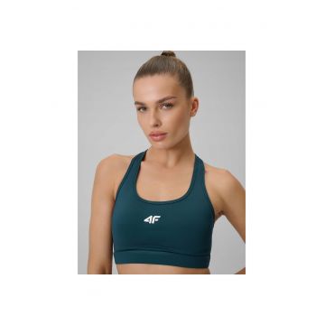 Bustiera sport femei -  slim fit - tehnologie 4F Dry - turcoaz