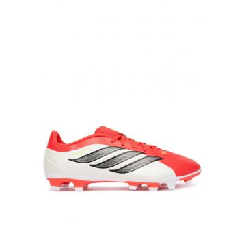 ghete fotbal - rosu sintetic - Rosu/Alb