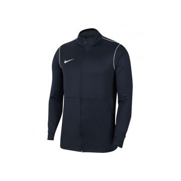 Hanorac sport barbati -  antrenament fotbal - bleumarin - fara gluga - cu fermoar