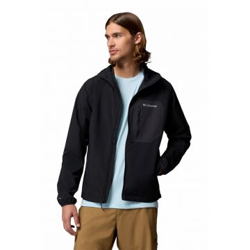 Jacheta cu gluga Tall Heights™ III Softshell pentru drumetii - Negru