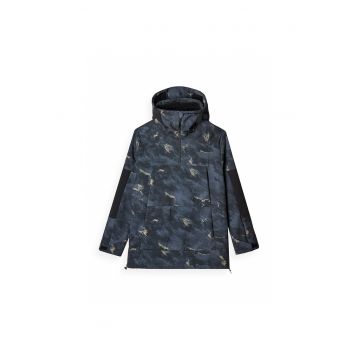 Jacheta de snowboard poliester - gluga ajustabila - bleumarin