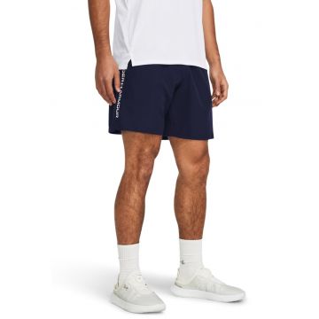 Pantaloni scurti cu logo lateral - pentru fitness Wordmark - Bleumarin