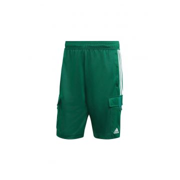 Pantaloni scurti sport barbati -  Tiro Cargo - verzi - poliester -