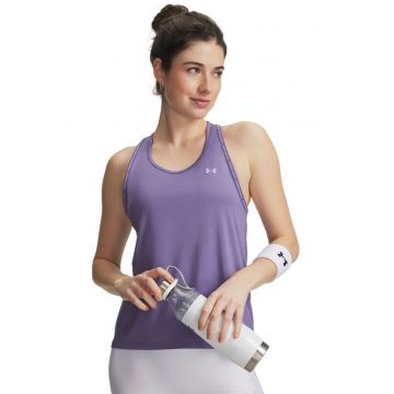 Top cu decupaj pe partea din spate - pentru fitness Knockout - Lila