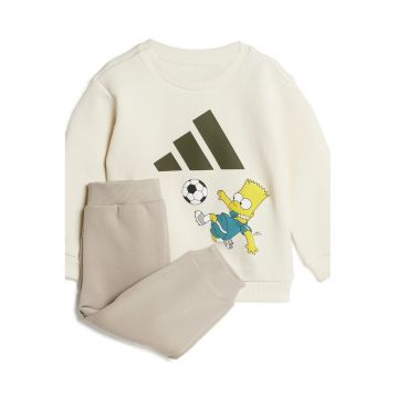 Trening cu imprimeu Simpsons - Galben sofran/Albastru petrol/Crem