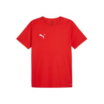 Tricou barbati  maneca scurta - rosu - poliester - fotbal
