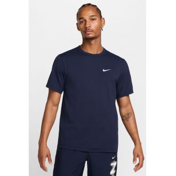 Tricou cu decolteu la baza gatului pentru fitness Hyverse - Albastru ultramarin