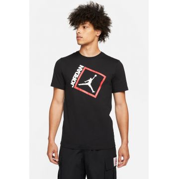 Tricou cu imprimeu pentru baschet Jordan - Rosu/Alb/Negru