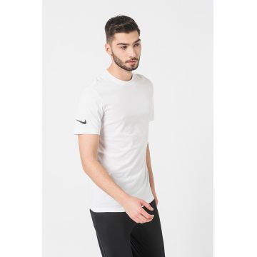 Tricou de bumbac pentru fotbal Park20 - Alb