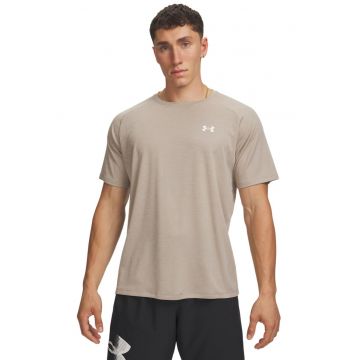 Tricou lejer texturat pentru fitness Tech™ - Alb/Maro taupe