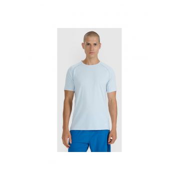 Tricou Sport Barbati -  Reflectorizant - Ventilatie Superioara - Uscare Rapida - Confortabil - Albastru - Albastru deschis