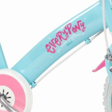 Bicicleta pentru copii Toimsa My Little Pony 12 inch, inaltime utilizator 85-100 cm, roti ajutatoare, cos frontal, scaunel pentru papusa